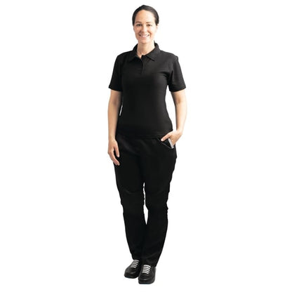Ladies Polo Shirt Black p_bb474