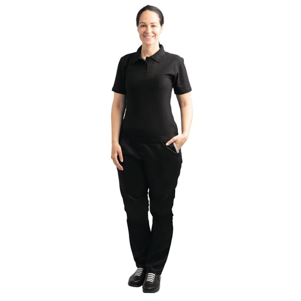 Ladies Polo Shirt Black p_bb474