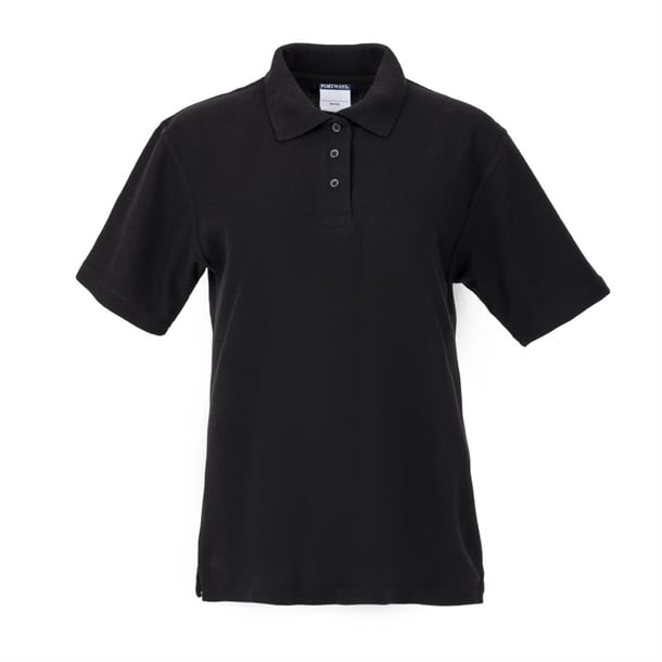 Ladies Polo Shirt Black p_bb474
