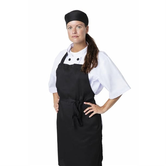 Nisbets Essentials Bib Aprons Black (2 Pack) bb475