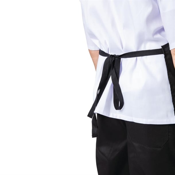 Nisbets Essentials Bib Aprons Black (2 Pack) bb475
