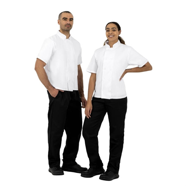 Nisbets Essentials Unisex Chef Jacket White (2 Pack) p_bb547