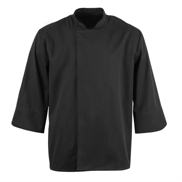 Whites Unisex Atlanta Chef Jacket Black Teflon p_bb577