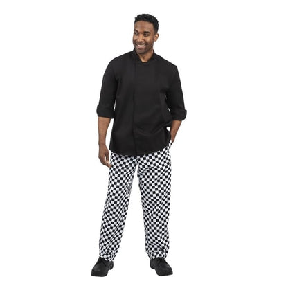 Whites Unisex Atlanta Chef Jacket Black Teflon p_bb577