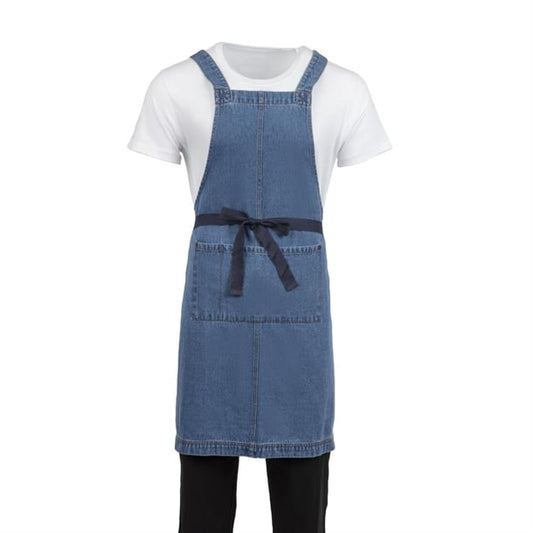 Southside Denim Bib Apron Light Blue bb694
