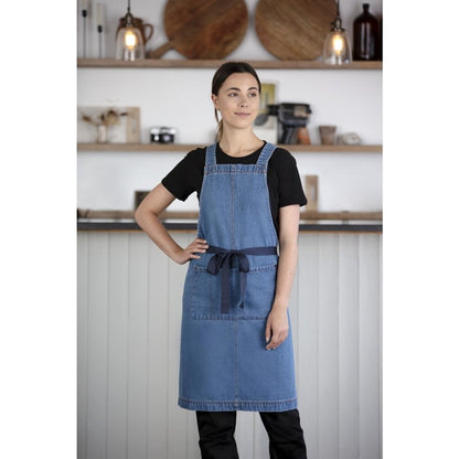 Southside Denim Bib Apron Light Blue bb694