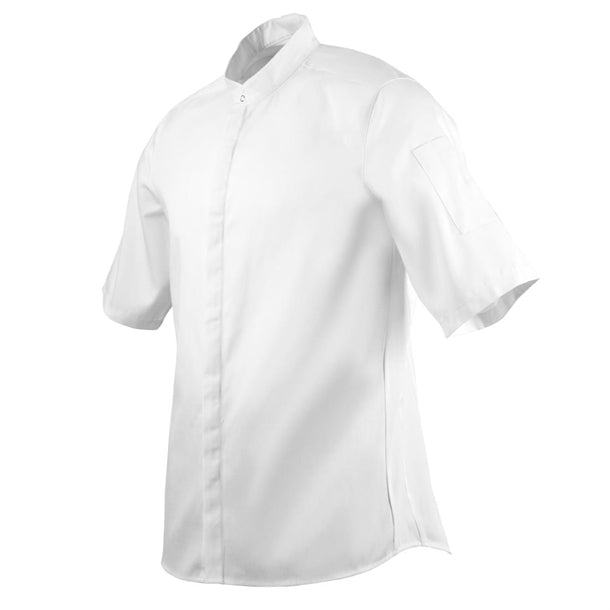Southside Band Collar Unisex Chef Jacket White p_bb702