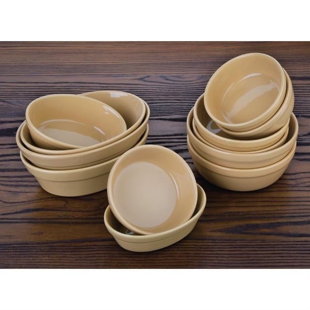 Olympia Stoneware Oval Pie Bowls 145x104mm (6 Pack) c104
