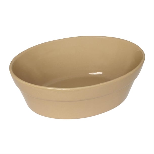 Olympia Stoneware Oval Pie Bowls 145x104mm (6 Pack) c104