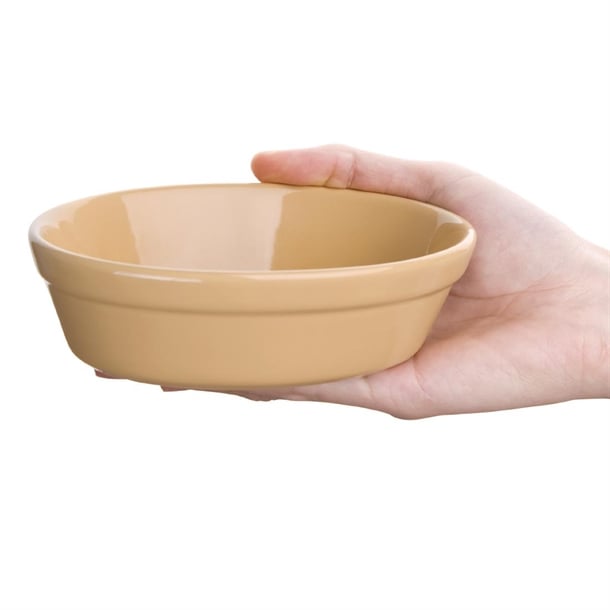 Olympia Stoneware Oval Pie Bowls 145x104mm (6 Pack) c104