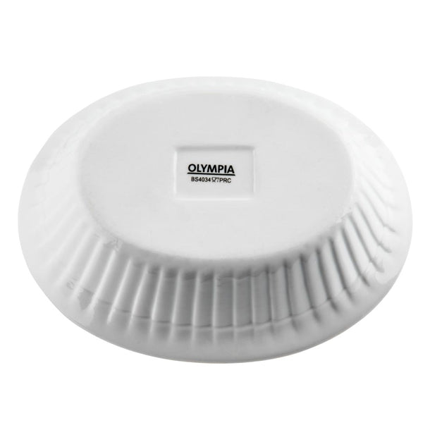 Olympia Whiteware Oval Pie Dishes 170mm (6 Pack) c110