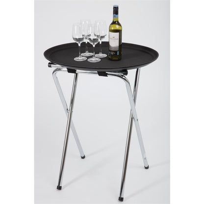 Olympia Chrome-Plated Steel Folding Tray Stand c163