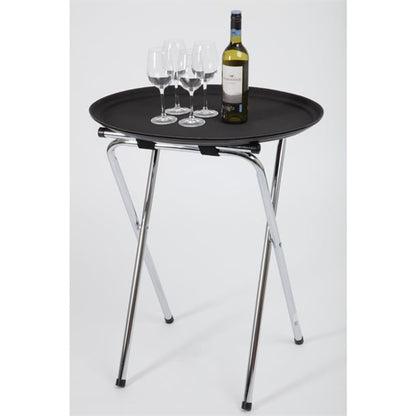 Olympia Chrome-Plated Steel Folding Tray Stand c163
