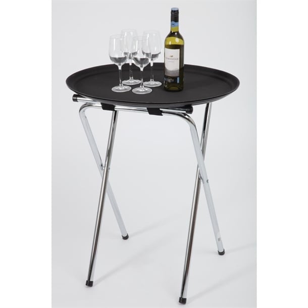 Olympia Chrome-Plated Steel Folding Tray Stand c163