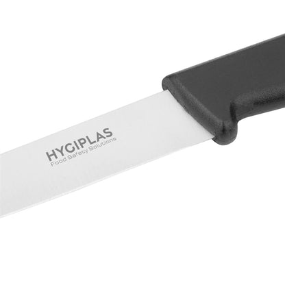 Hygiplas Straight Blade Paring Knife Black 8.5cm c268
