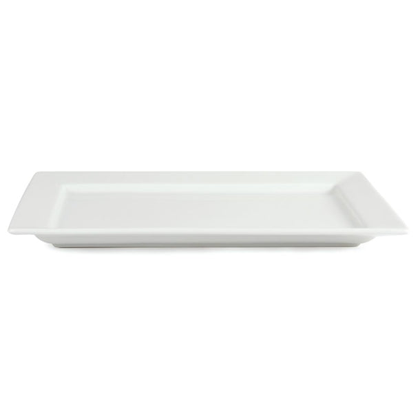 Olympia Whiteware Wide Rim Rectangular Platter 400x295mm c362