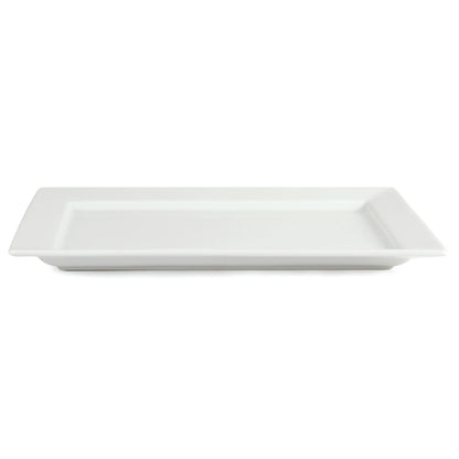Olympia Whiteware Wide Rim Rectangular Platter 400x295mm c362