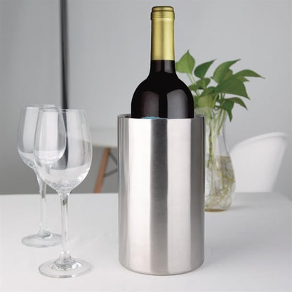 Olympia Brushed Stainless Steel Wine & Champagne Cooler c386