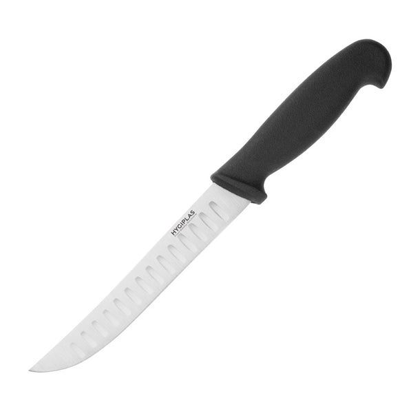 Hygiplas Scalloped Utility Knife Black 12.5cm c420