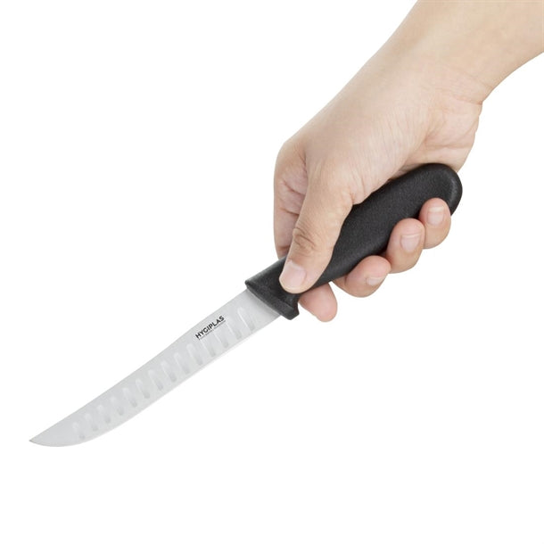 Hygiplas Scalloped Utility Knife Black 12.5cm c420