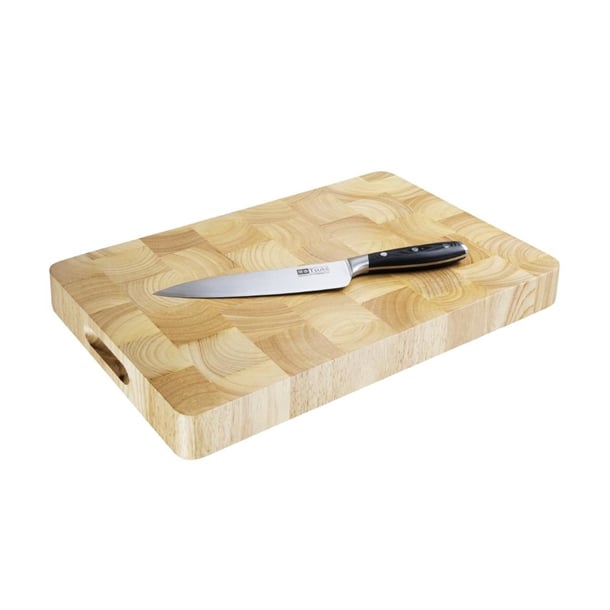 Vogue Rectangular Wooden Chopping Board Medium c459