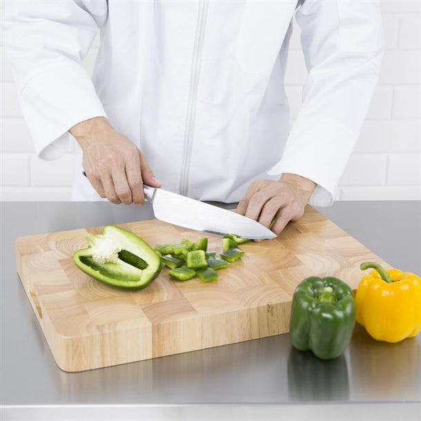 Vogue Rectangular Wooden Chopping Board Medium c459