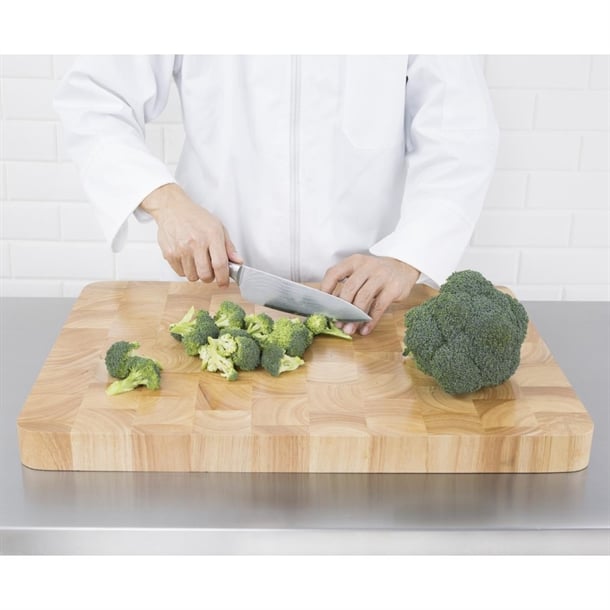 Vogue Rectangular Wooden Chopping Board Large c460