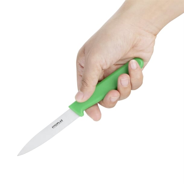 Hygiplas Paring Knife Green 8.5cm c545