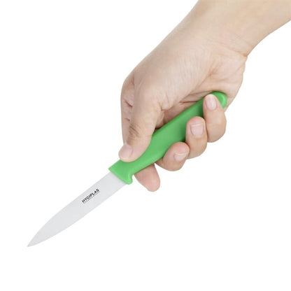 Hygiplas Paring Knife Green 8.5cm c545