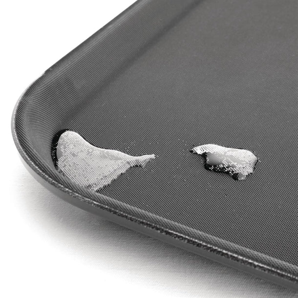 Olympia Kristallon Polypropylene Rectangular Non-Slip Tray Black p_c559