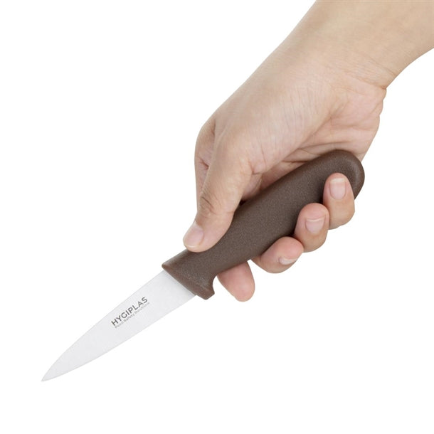 Hygiplas Paring Knife Brown 8.3cm c840