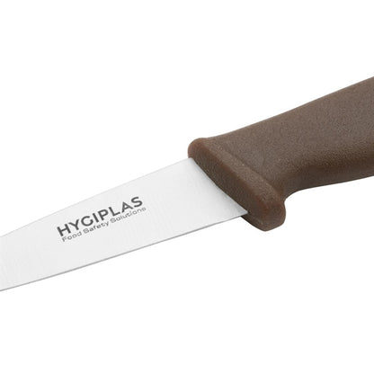 Hygiplas Paring Knife Brown 8.3cm c840