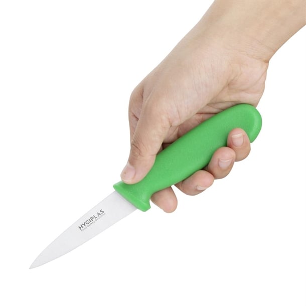 Hygiplas Paring Knife Green 8.3cm c866