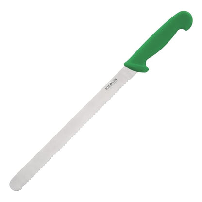 Hygiplas Serrated Slicer Green 30.5cm c867