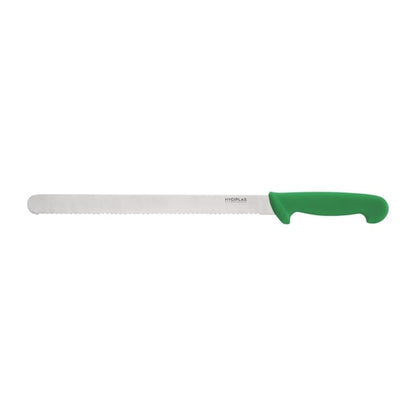 Hygiplas Serrated Slicer Green 30.5cm c867