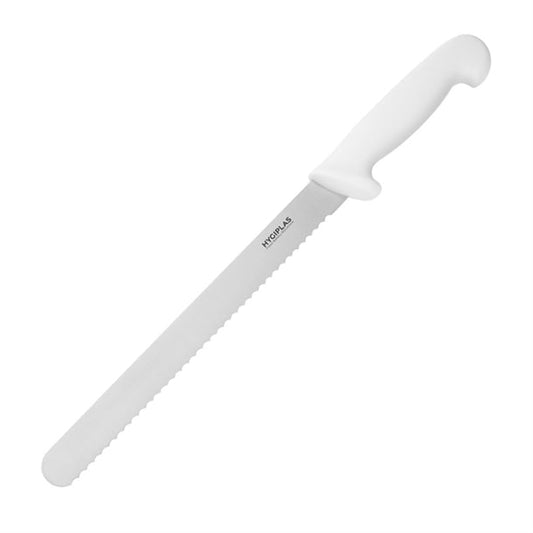 Hygiplas Serrated Slicer White 24.8cm c883