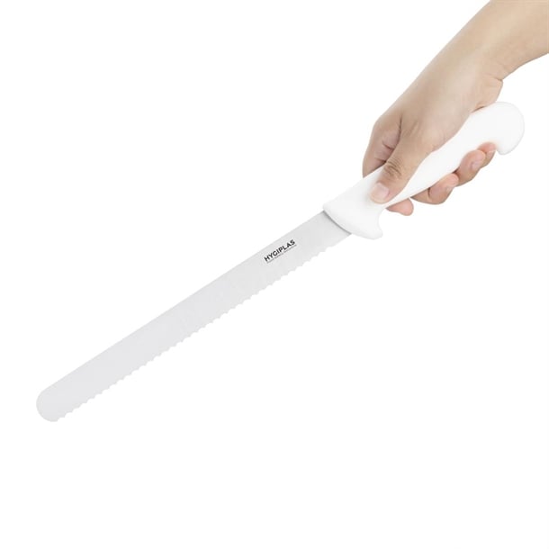 Hygiplas Serrated Slicer White 24.8cm c883