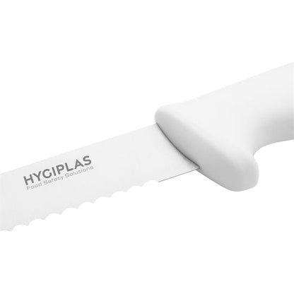Hygiplas Serrated Slicer White 24.8cm c883