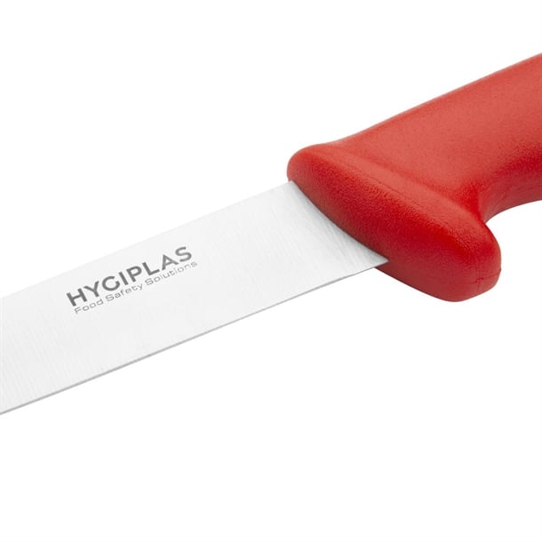 Hygiplas Stiff Blade Boning Knife Red 15cm c890