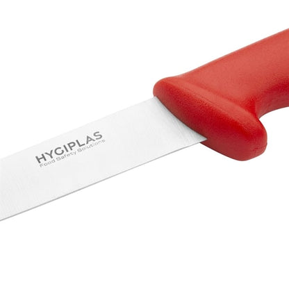 Hygiplas Stiff Blade Boning Knife Red 15cm c890