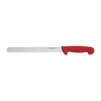 Hygiplas Serrated Slicer Red 25.5cm c897