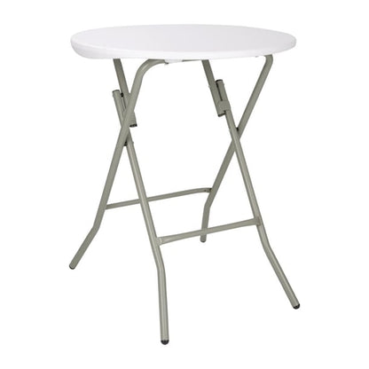 Bolero Round Folding Table Granite White 600mm (Single) ca998