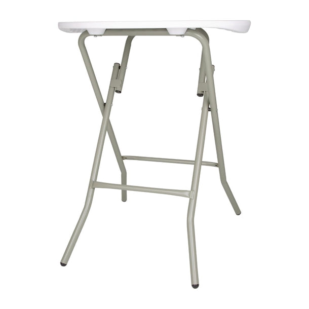 Bolero Round Folding Table Granite White 600mm (Single) ca998