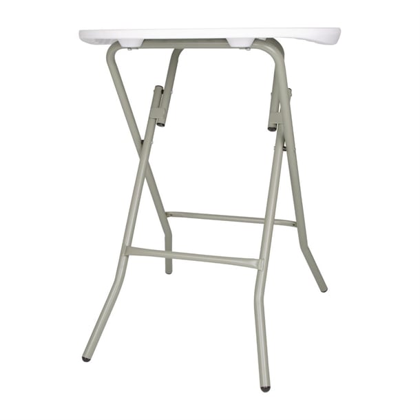 Bolero Round Folding Table Granite White 600mm (Single) ca998