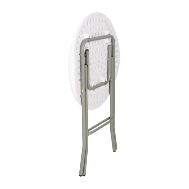 Bolero Round Folding Table Granite White 600mm (Single) ca998