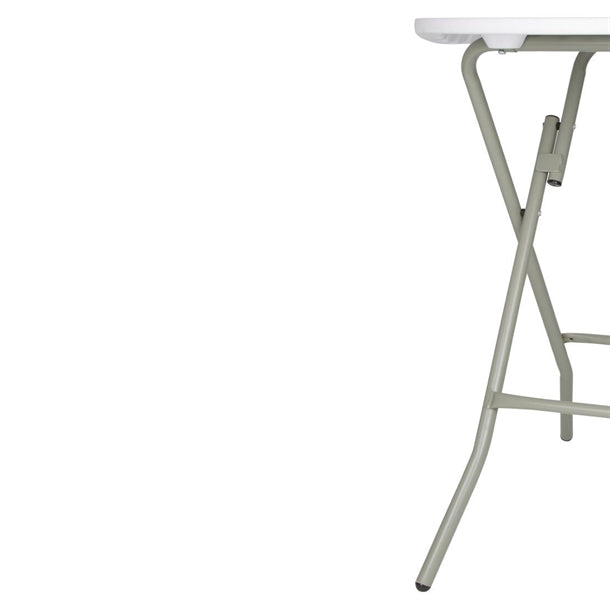 Bolero Round Folding Table Granite White 600mm (Single) ca998