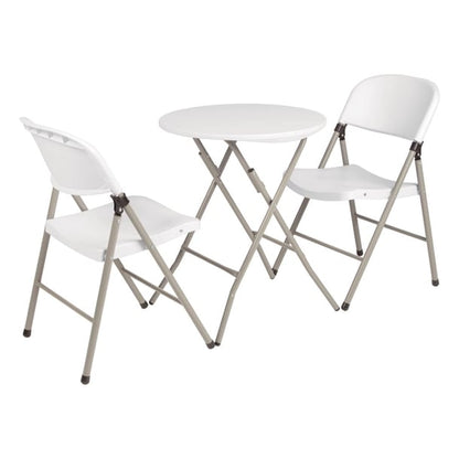 Bolero Foldaway Utility Chairs White (2 Pack) ce692