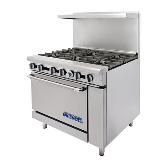 Imperial 6 Burner Propane Gas Oven Range IR6-P cb100-p