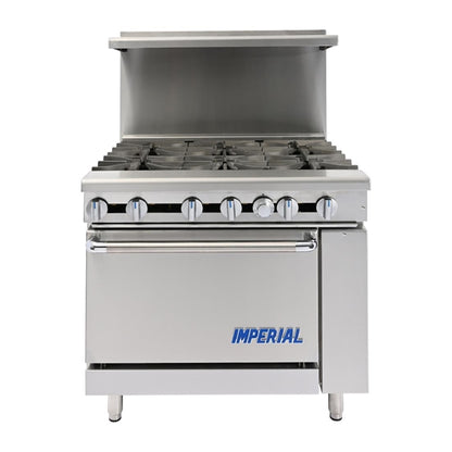 Imperial 6 Burner Natural Gas Oven Range IR6-N cb100-n