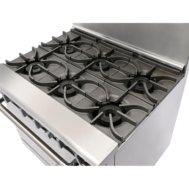 Imperial 6 Burner Natural Gas Oven Range IR6-N cb100-n